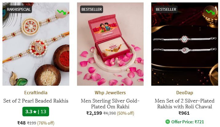Ajio Loot Get 300 On Min 2895 Rakhi Orderuse 