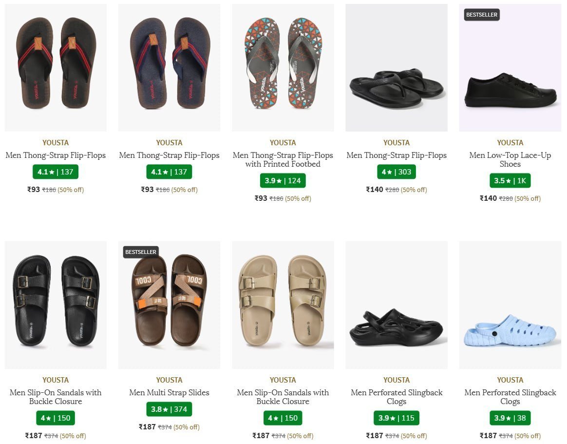 Ajio Loot Men Footwear 90 Sports Shoes Casual Shoe
