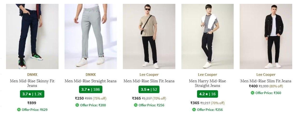 Ajio Loot Men S Branded Jeans Start 299master Link