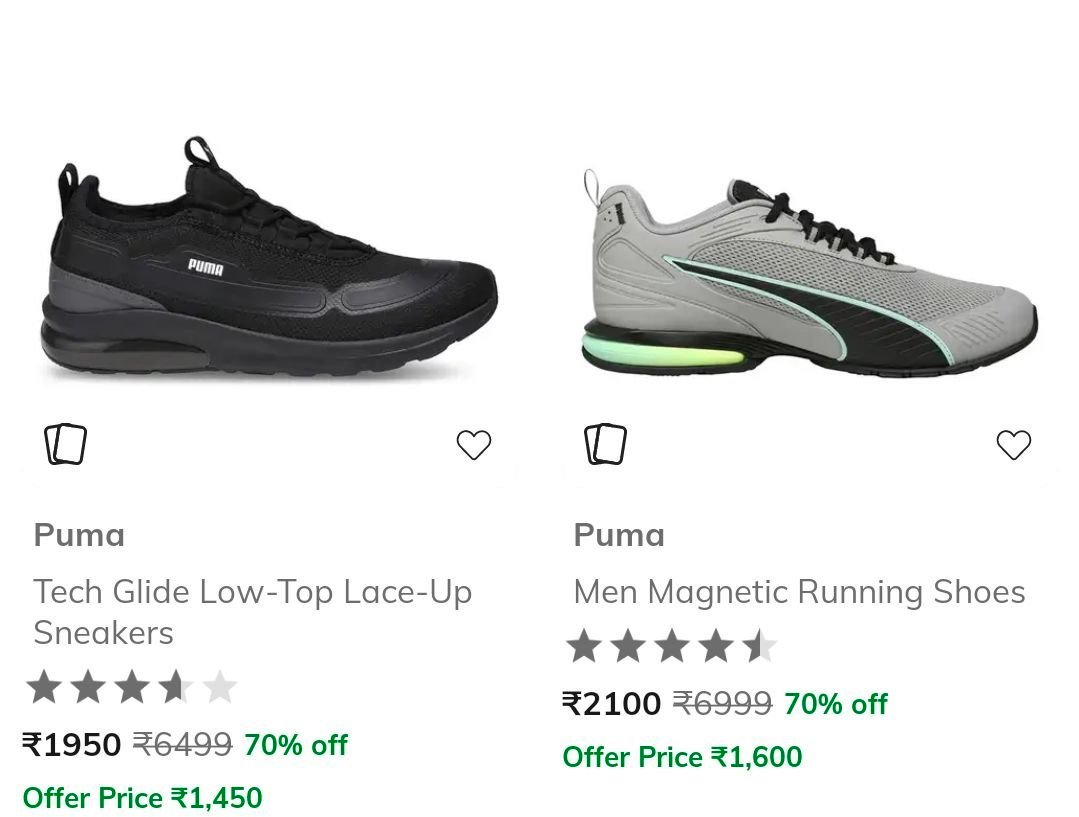 Ajio Loot Min 60 On Puma Shoes Men Women Kids