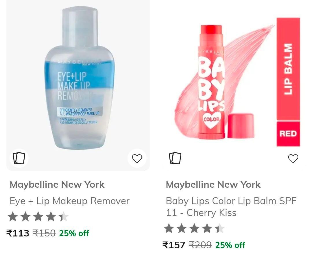 Ajio Maybelline New York Starts 113