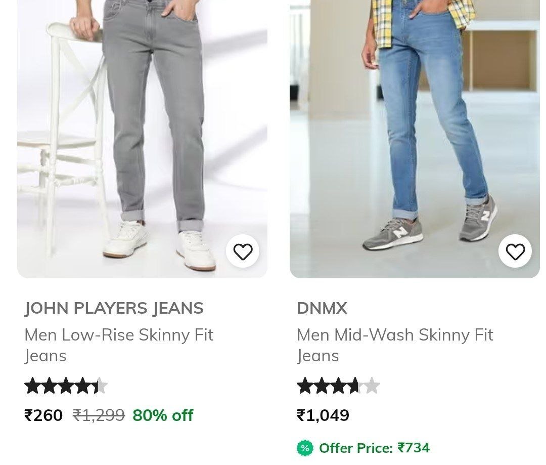 Ajio Men S Branded Jeans Start 260master Link Lee 