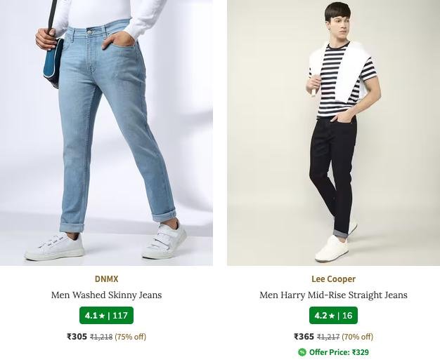 Ajio Men S Jeans Sale Up To 85 On Top Men S