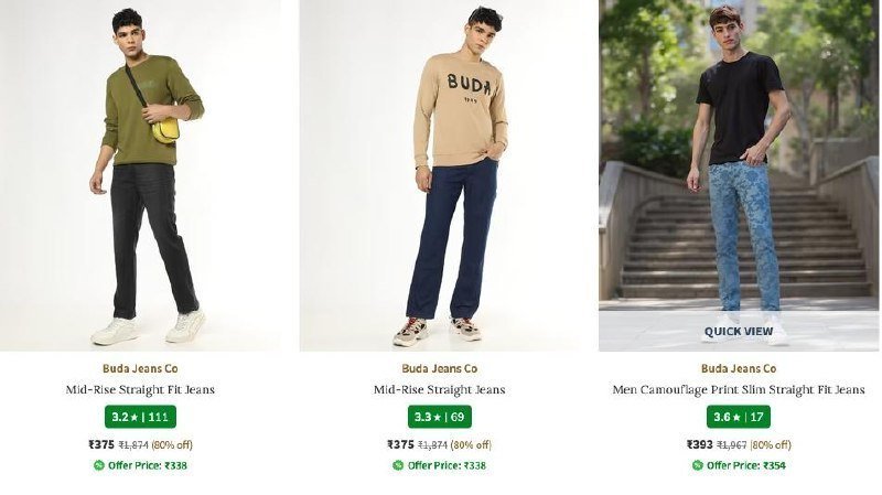Ajio Men S Jeans Sale Up To 85 Top Brands Premium Quality
