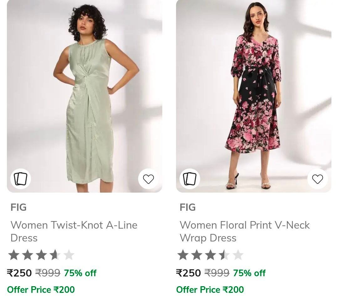 Ajio Min 70 On Fig Clothing Link Suggestions 