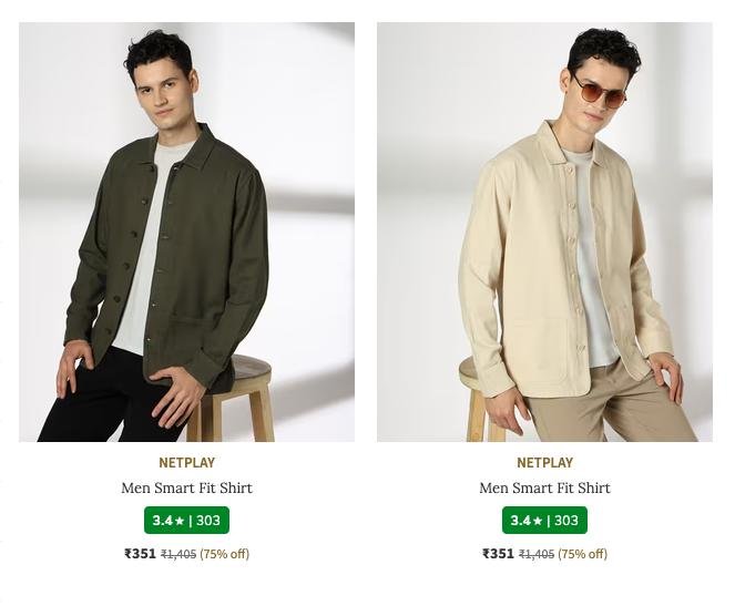 Ajio Netplay Men S Shirts Sale Up To 80 Premium Qu