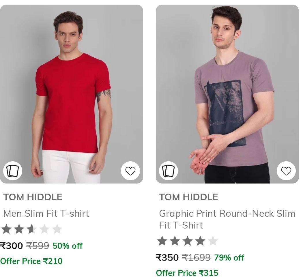Ajio Oversized Tshirts Starts 300 Link