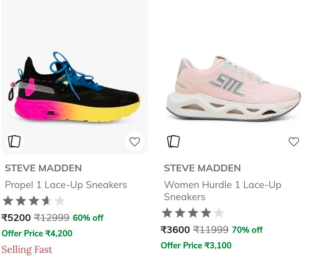 Ajio Premium Footwear Sale Limited Time Steve