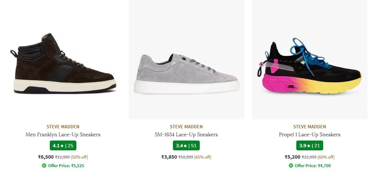 Ajio Steve Madden 50 -