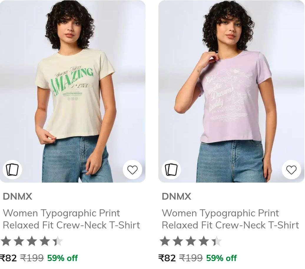 Ajio T-shirts Starts 92 Women Men Cargo Pants Men 
