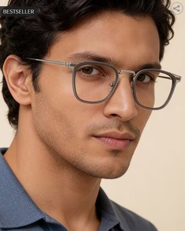 Ajio Tech Lenskart Blu Unisex Square Full-rim Comp