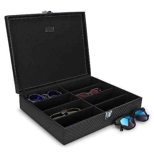 Alawo Presence 8 Slots Sunglasses Box Case Or