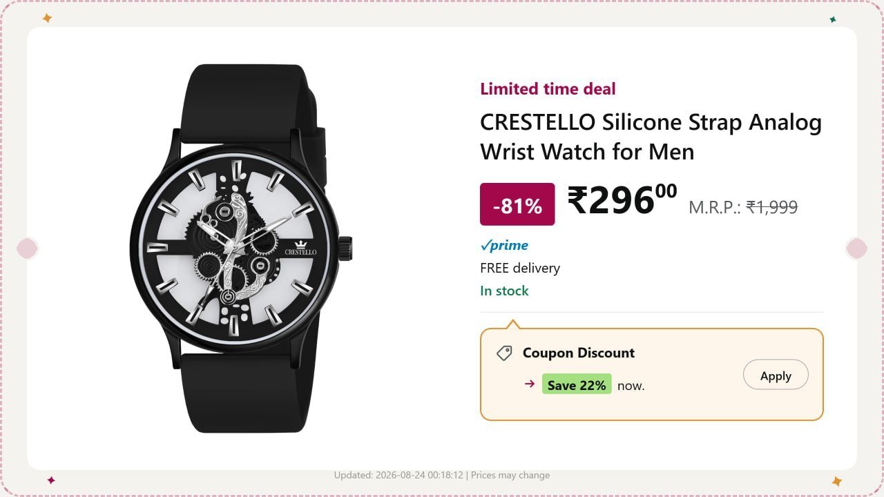 All Black Silicone Strap Watch 296 22
