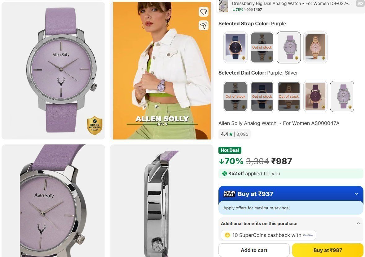 Allen Solly Analog Watch - For Women 1039