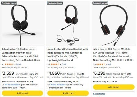 Amazon 50 On Jabra Headphones Bank Offersjabra Evo