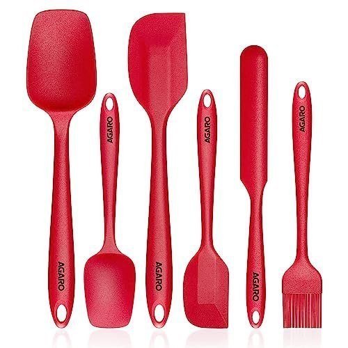 Amazon Agaro Silicone Spatula Set Of 6 Large 
