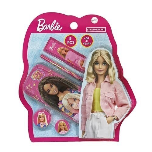 Amazon Barbie 5 Pcs Stationery Setschool Supp