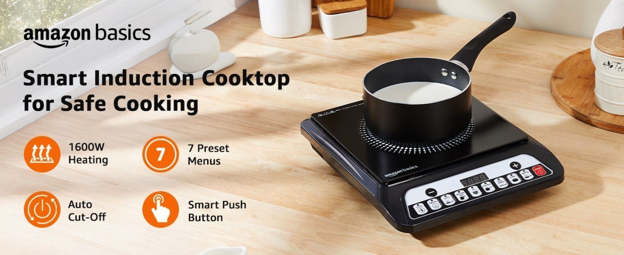 Amazon Basics 1600w Induction Cooktop 1328