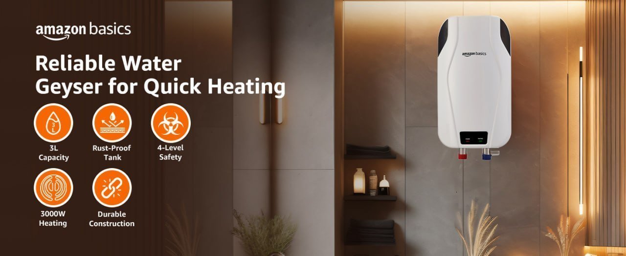 Amazon Basics 3 Ltr Instant Water Heater 1855