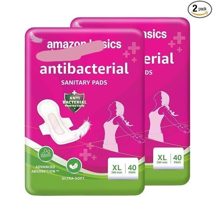 Amazon Basics Anti-bacterial Sanitary Pads (4