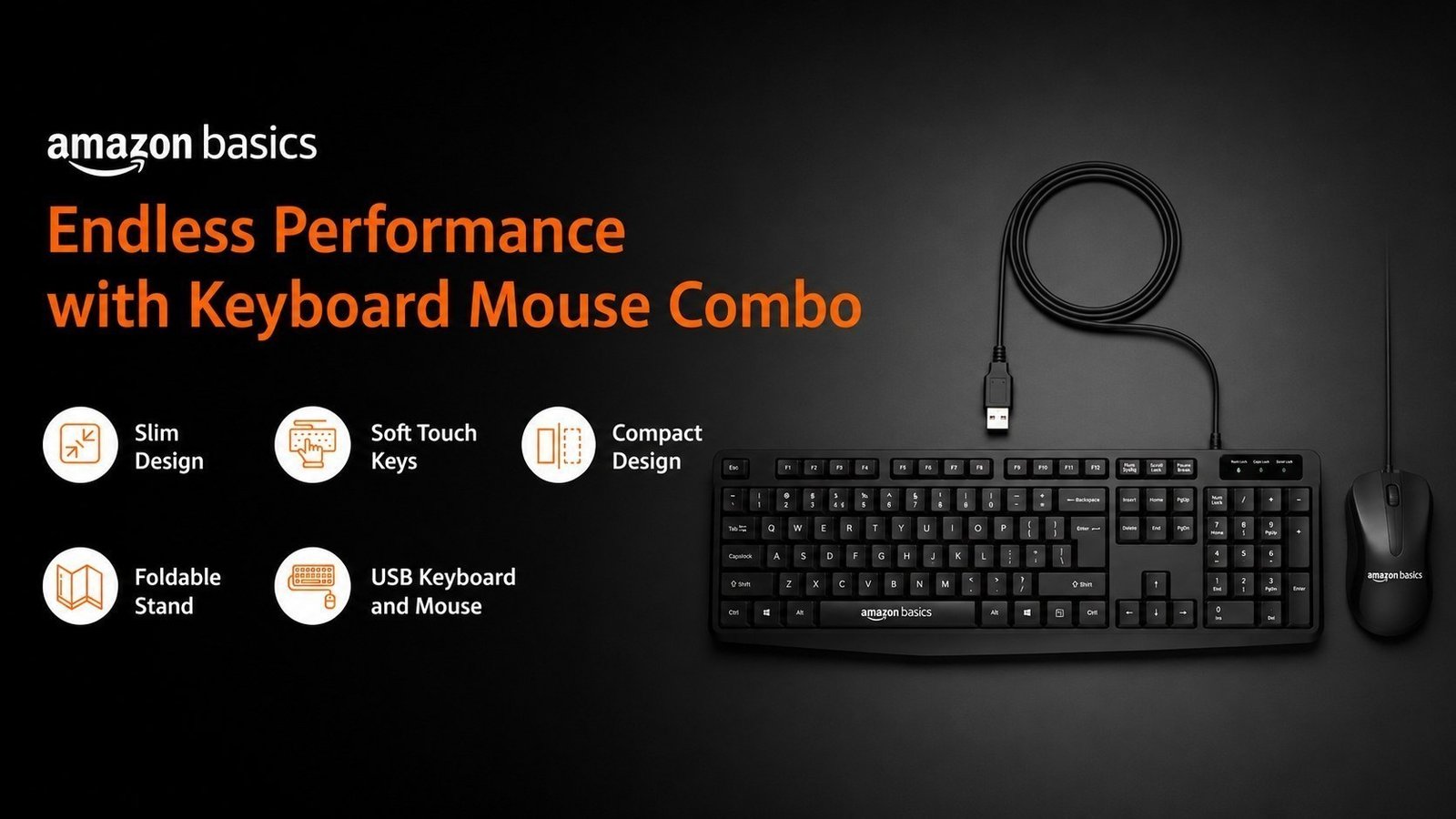Amazon Basics Keyboard And Mouse Combo At 296