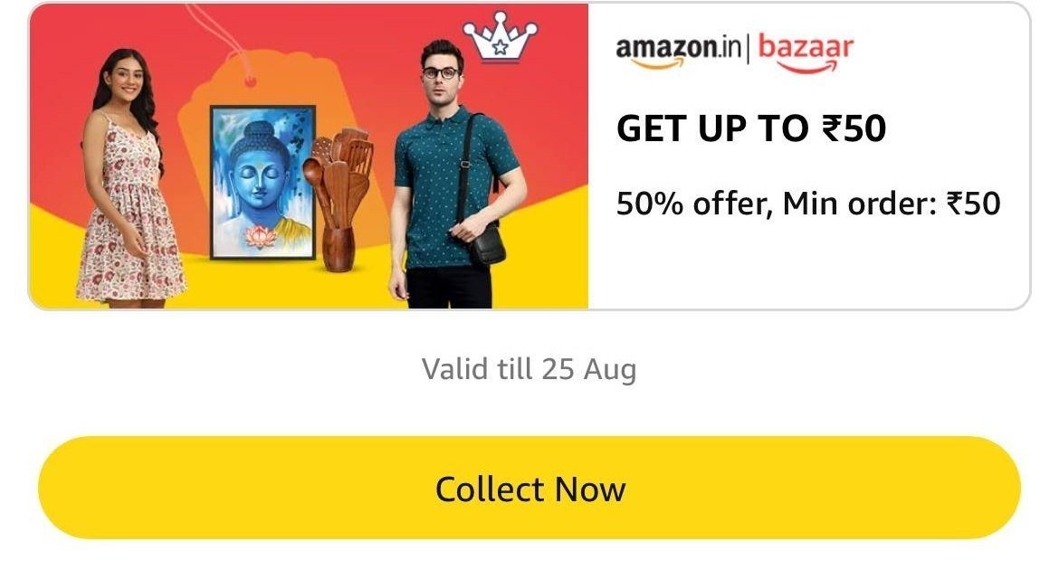 Amazon Bazar 100 Ka Shopping 50 Mecollect - G
