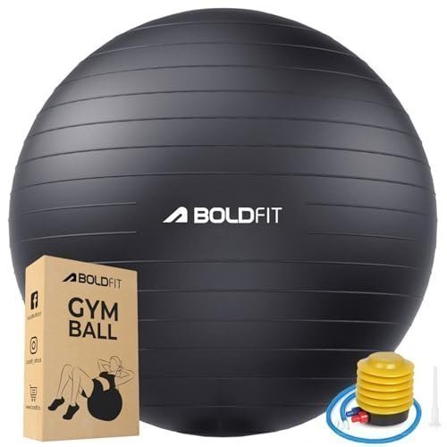 Amazon Boldfit Gym Ball For Exercise With Foo