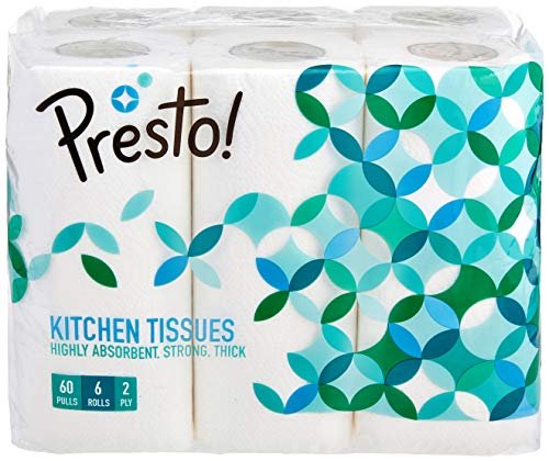Amazon Brand - Presto 2 Ply Kitchen Tissue Ro