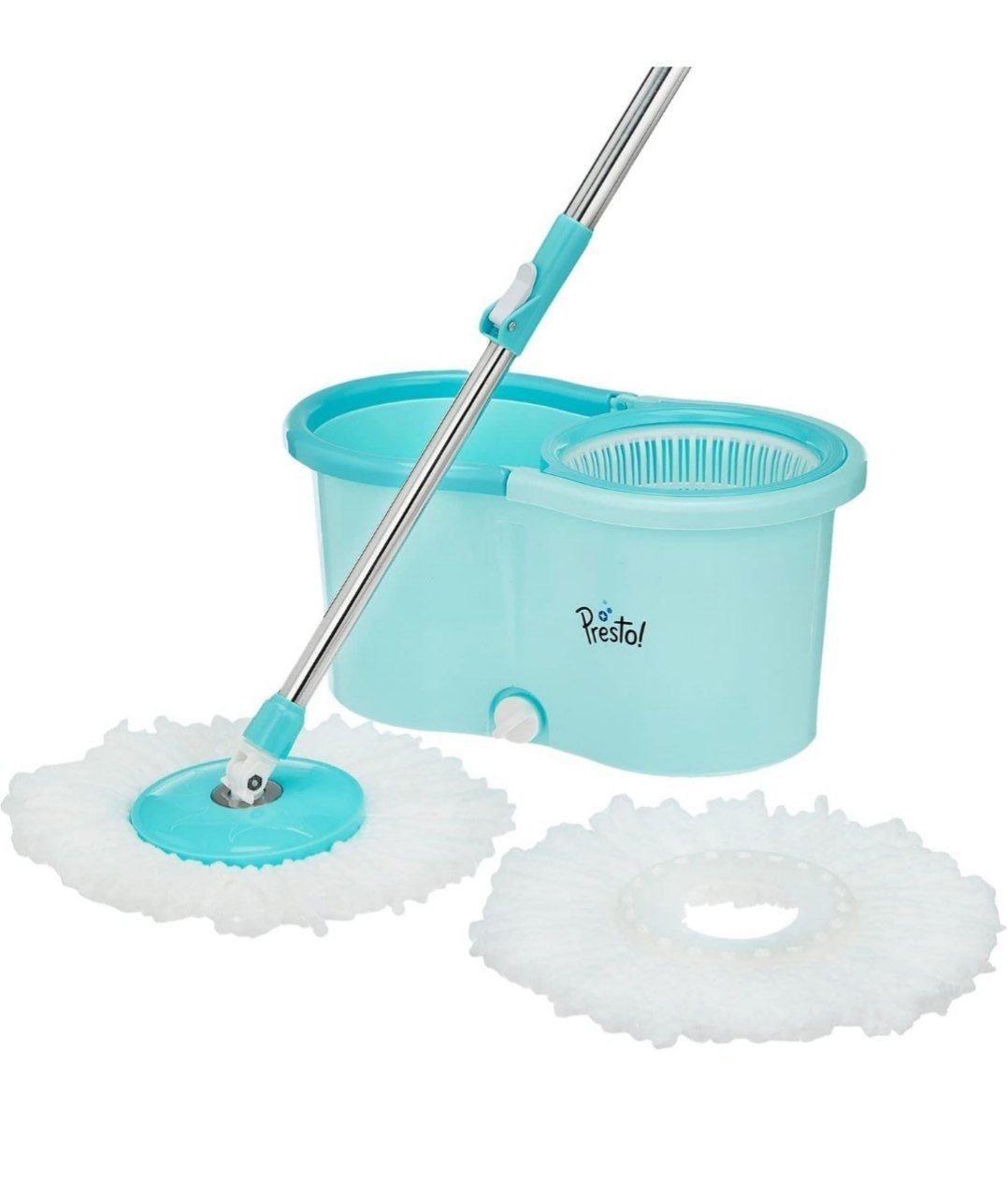 Amazon Brand - Presto Spin Mop With Plastic B