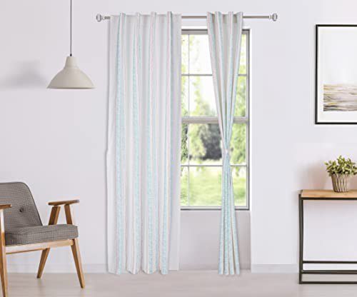 Amazon Brand - Solimo 100 Cotton Opaque Door Curta