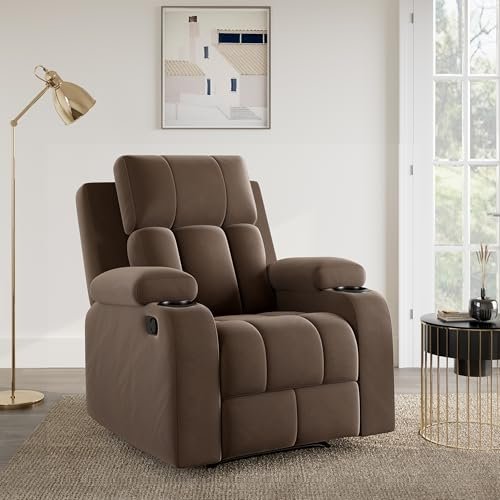 Amazon Brand - Solimo Pinnacle Single Seater Sofa Recliner Manual Recliner 