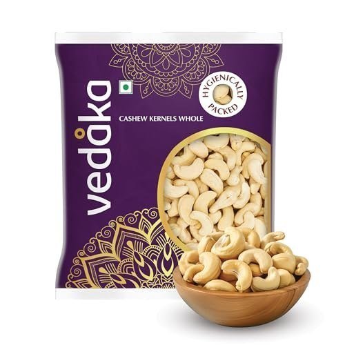 Amazon Brand - Vedaka Whole Cashews 500 G Grade W3
