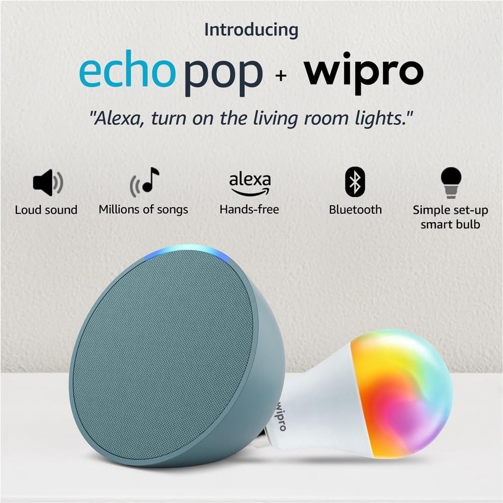Amazon Echo Pop (green) Smart Home Speaker Combo W