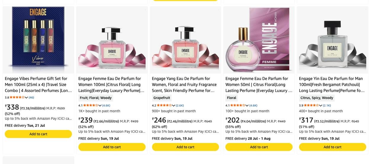 Amazon Engage Gift Set Sale Up To 70 Great Discoun