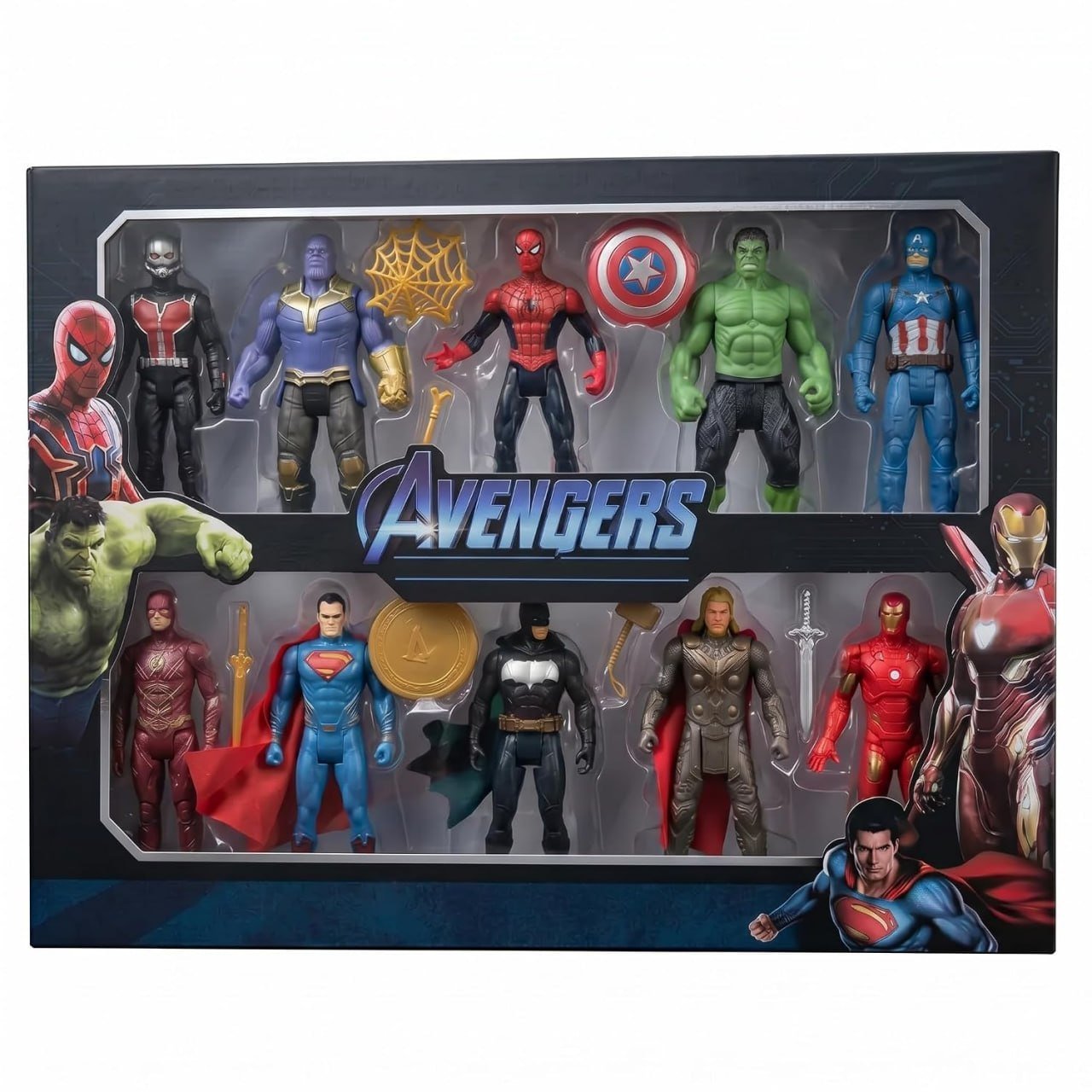 Amazon Flat 63 Superhero Action Figures Set For Ki
