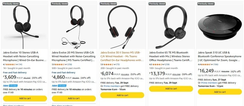 Amazon Grab 64 On Jabra Headsets Speakers Ban