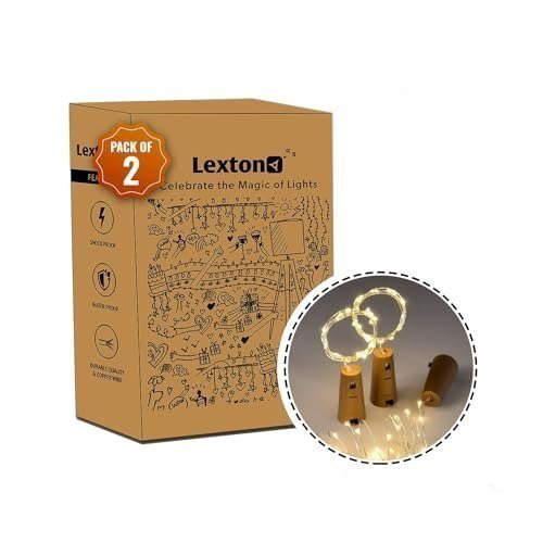 Amazon Lexton 20 Led 2 Meter Wine Bottle Cork