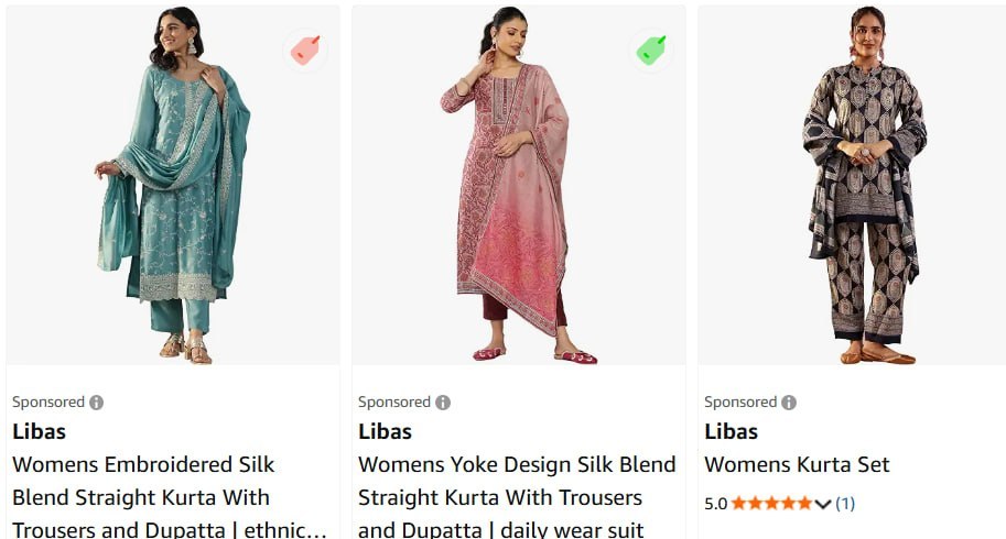 Amazon Loot 80-88 On Libas Women Clothing Kur