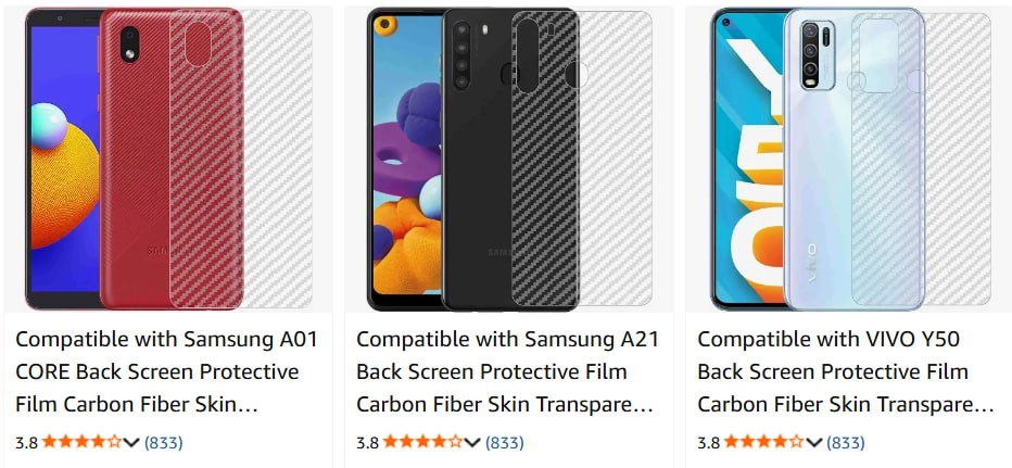 Amazon Mobile Accessories Start 29 Cables Back Covers