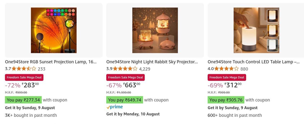 Amazon One94store Night Light Starts At 291