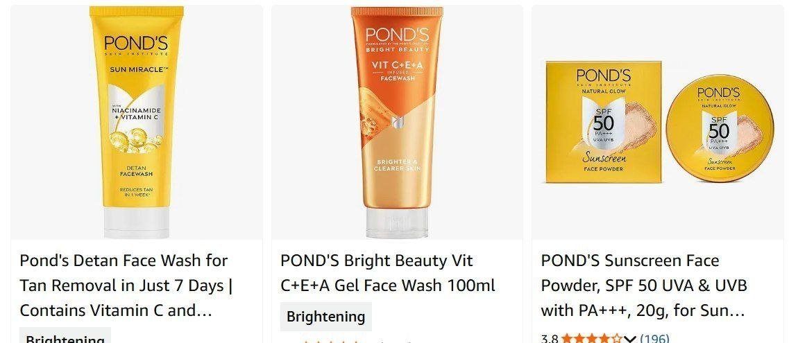Amazon Pond S Bright Beauty Facewash 200g 218