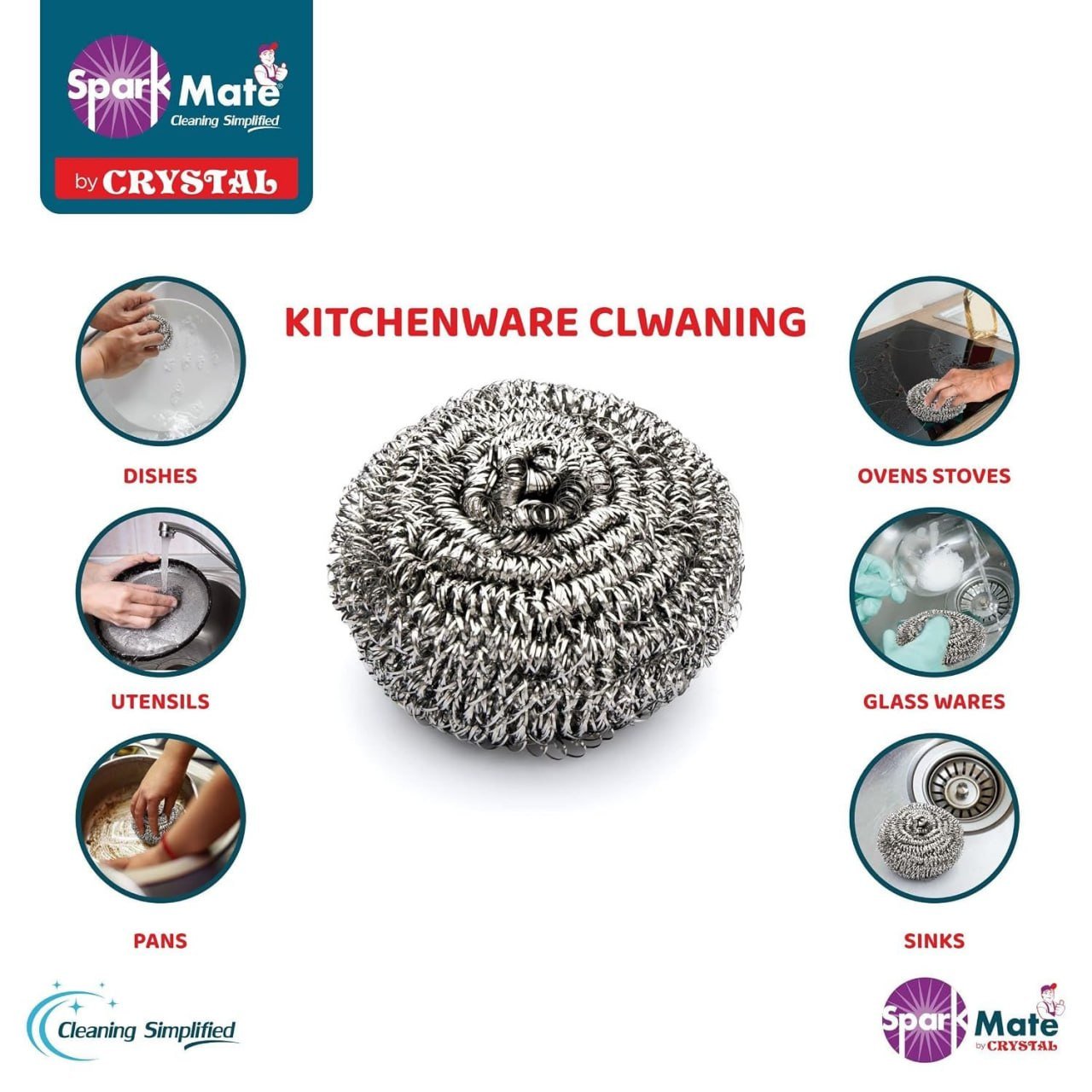 Amazon Stainless Steel Multipurpose Scrubber 