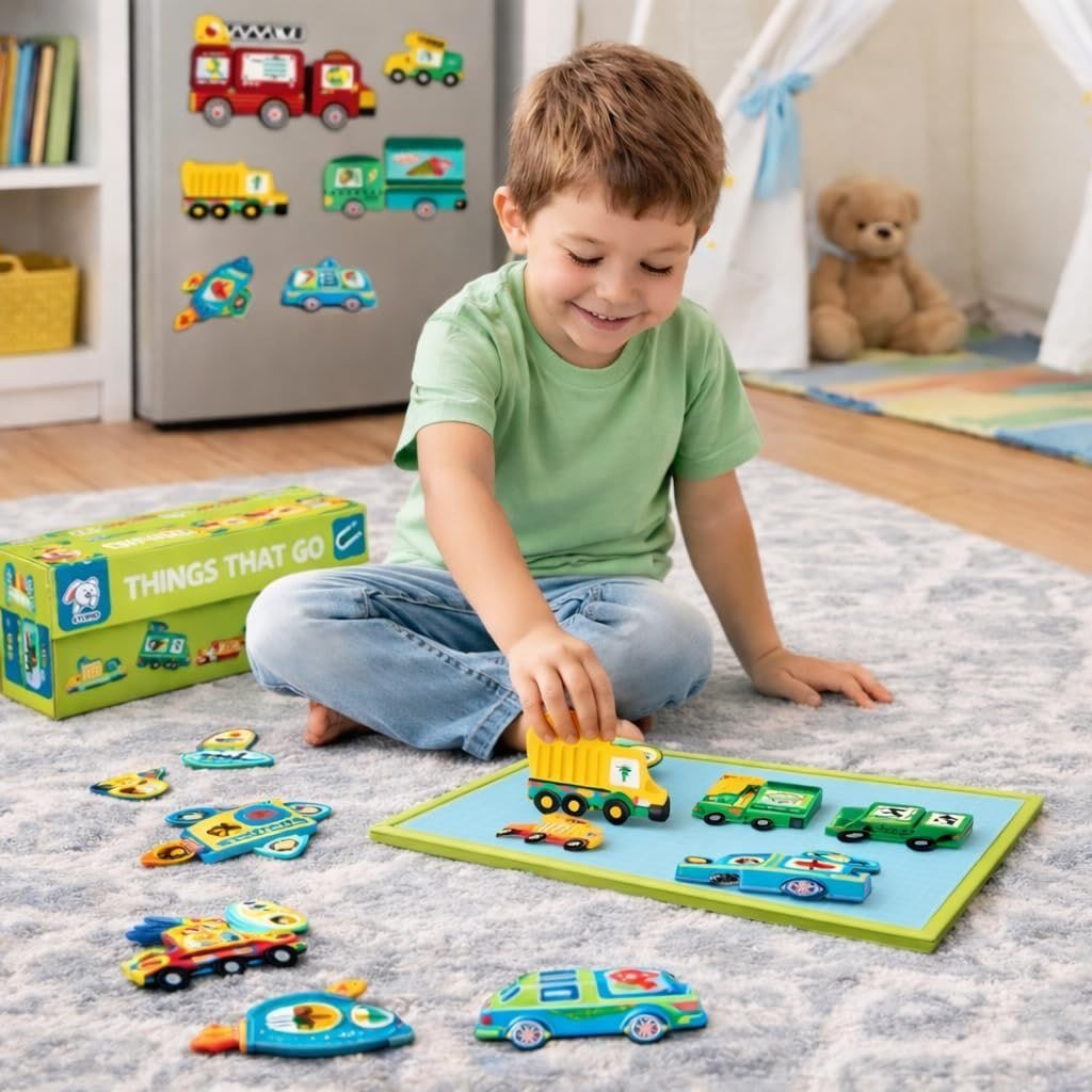 Amazon Storio Magnetic Things That Go Puzzle 