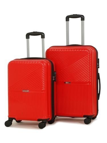 Amazon Teakwood Set Of 2 8 Wheels Trolley Bag