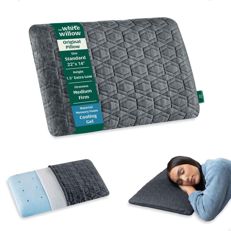 Amazon The White Willow Ultra Thin Pillow For
