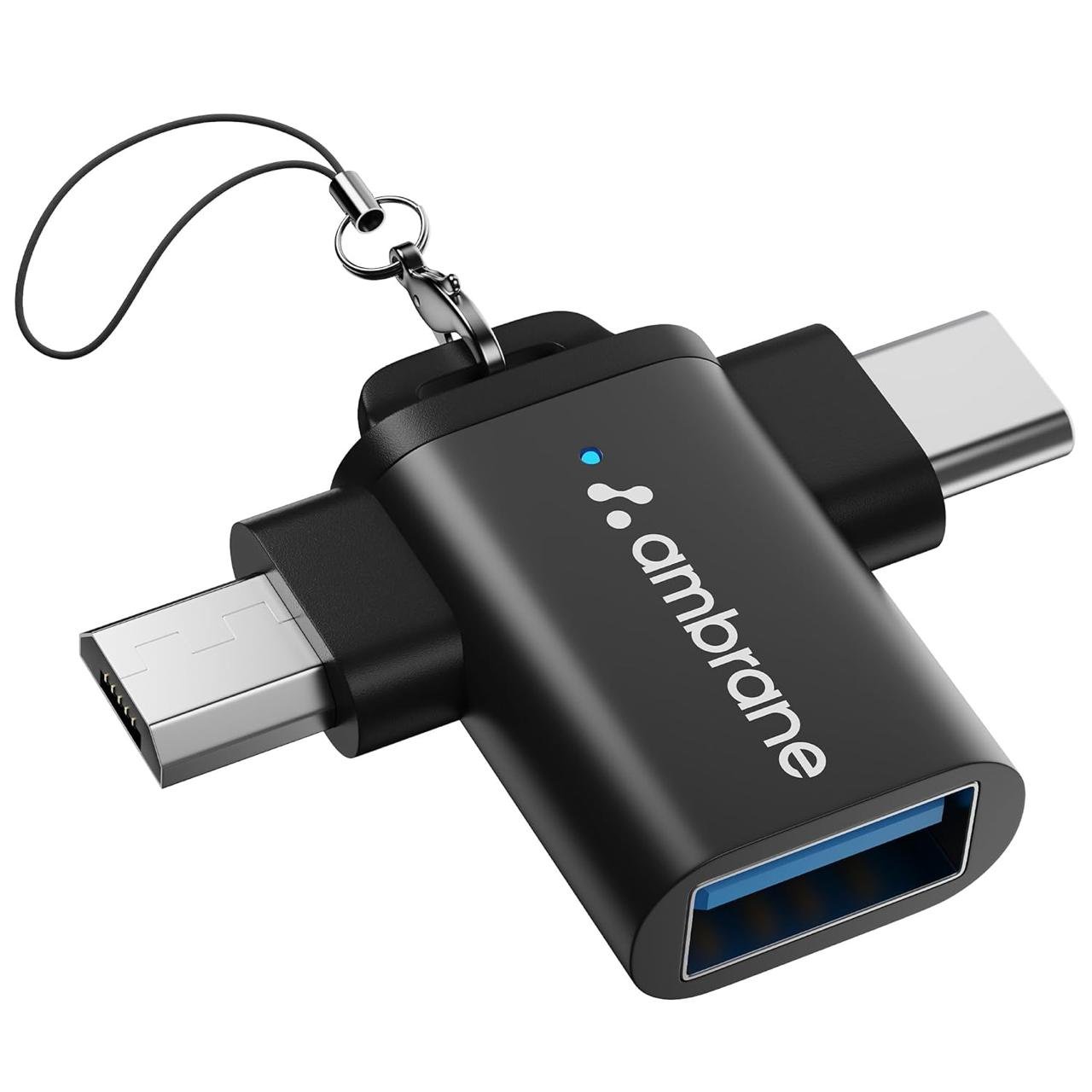 Ambrane 2 In 1 Otg Adapter Type-c 144