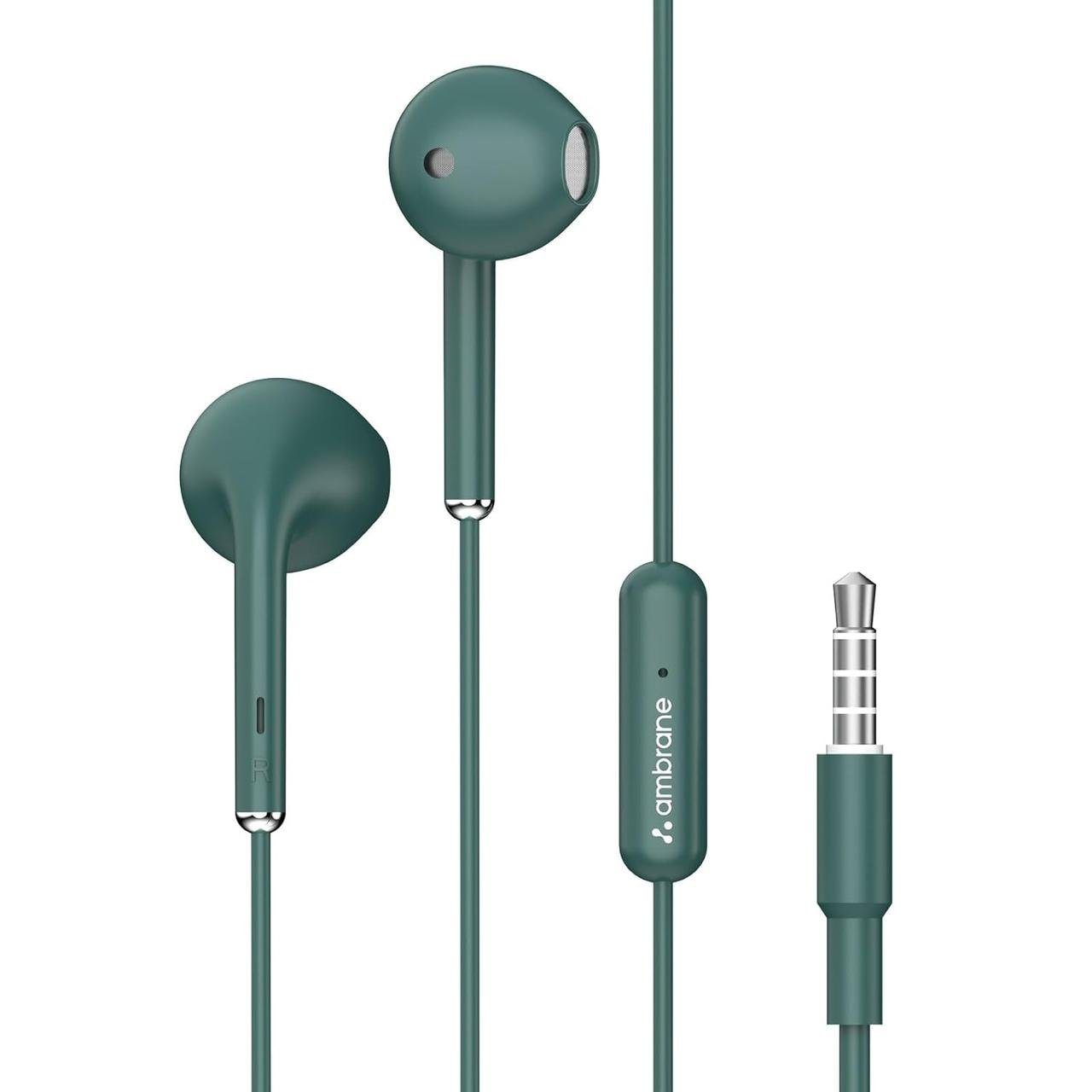 Ambrane Wired In Ear Earphones With In-line M