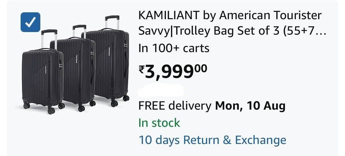 American Tourister 8-wheel Spinner Luggage Se