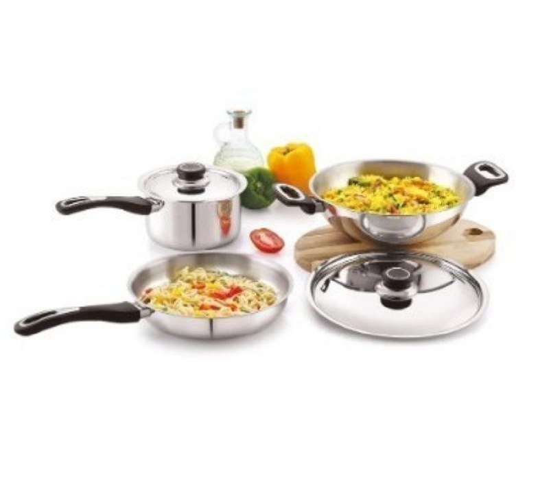 Anjali Stainless Steel Cookware Set 3-piece (