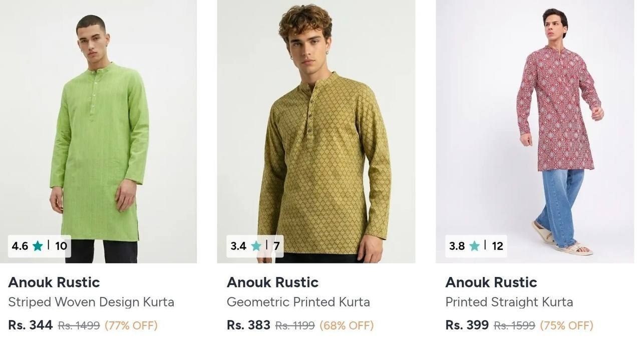 Anouk Rustic Kurtas From 344